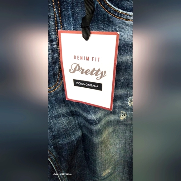 NWT Dolce & Gabbana Denim Jeans with Bling design 💥 - Picture 8 of 9